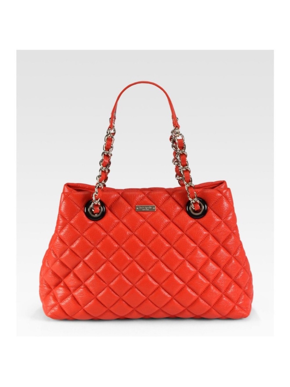 kate spade Red Quilted Leather Chain-Handle Shoulder Bag